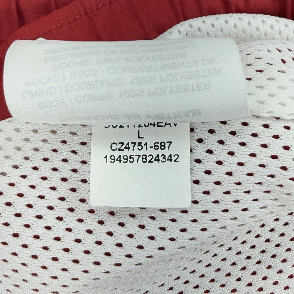 Jordan Jumpman Poolside Shorts Mens Large Gym Red Black Lined Swim CZ4751-687